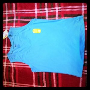 Blue athletic shirt